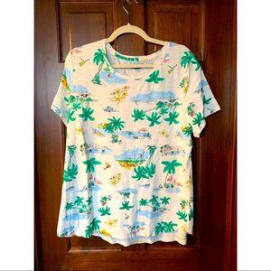 Old Navy tropical print T-shirt XL